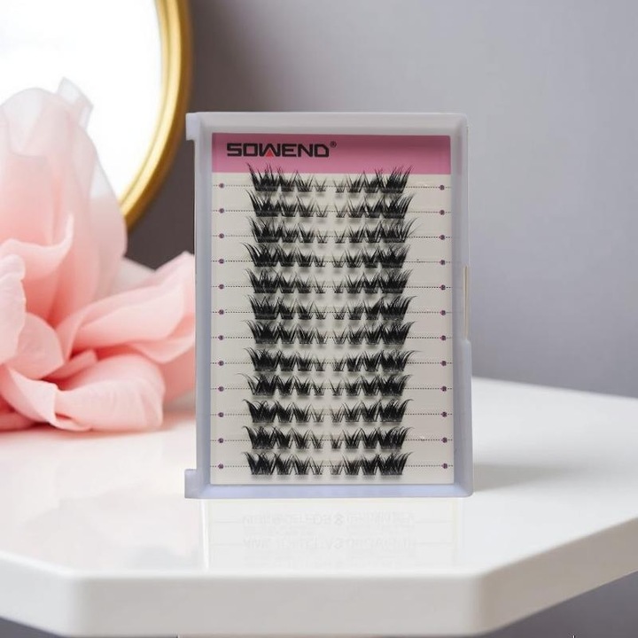 O cutie de gene false dense, 12 randuri, 240 de bucati, lungime 13 mm, curbura D