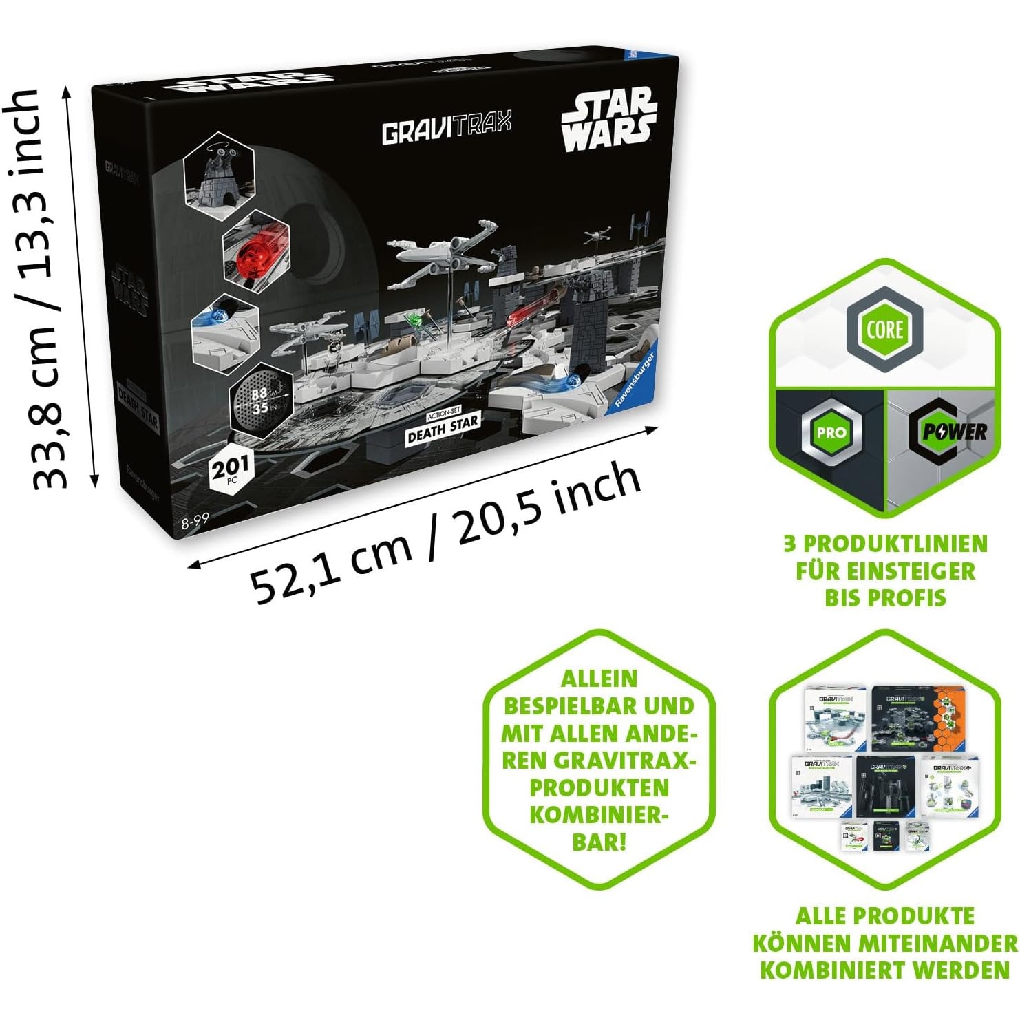 Set GraviTrax Ravensburger Star Wars Death Star, interactiv