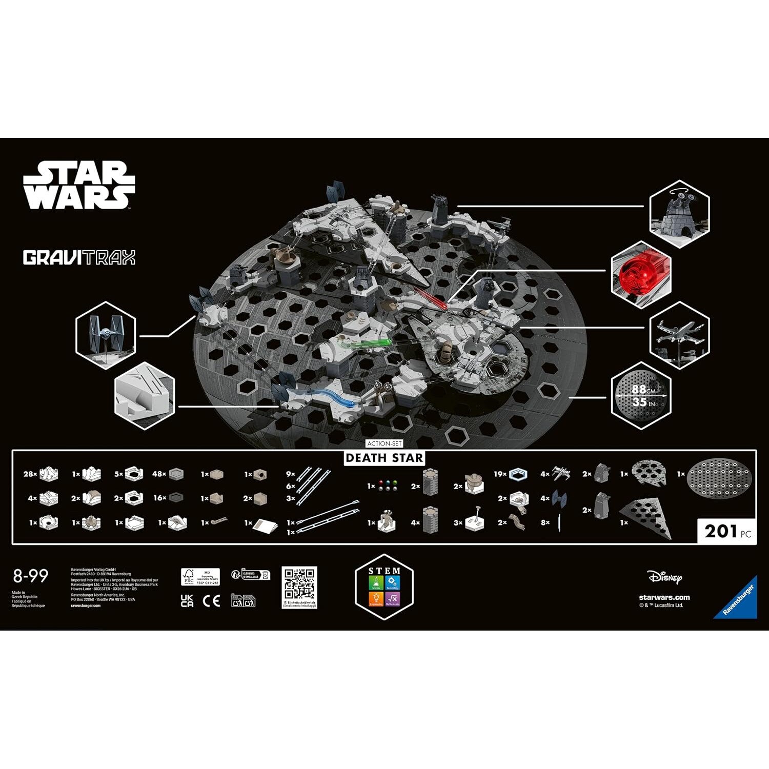 Set GraviTrax Ravensburger Star Wars Death Star, interactiv