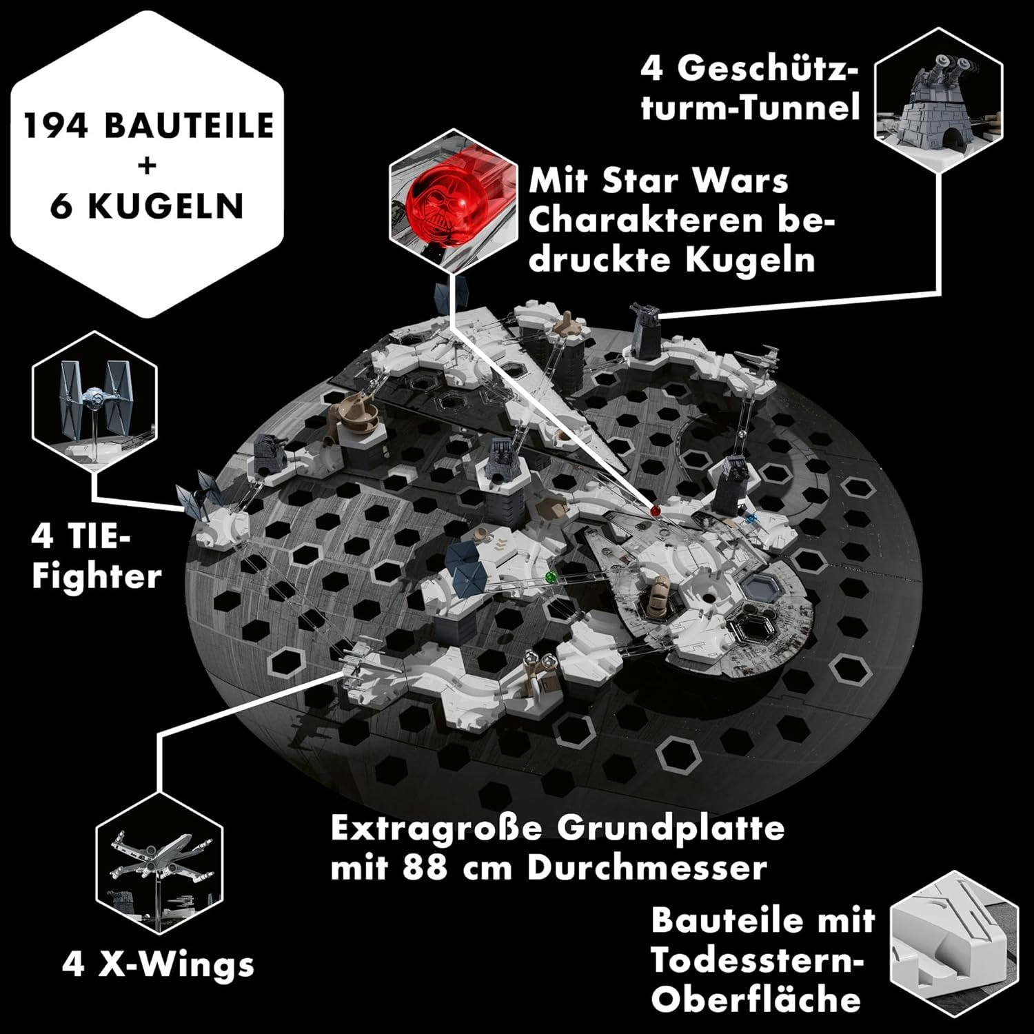 Set GraviTrax Ravensburger Star Wars Death Star, interactiv