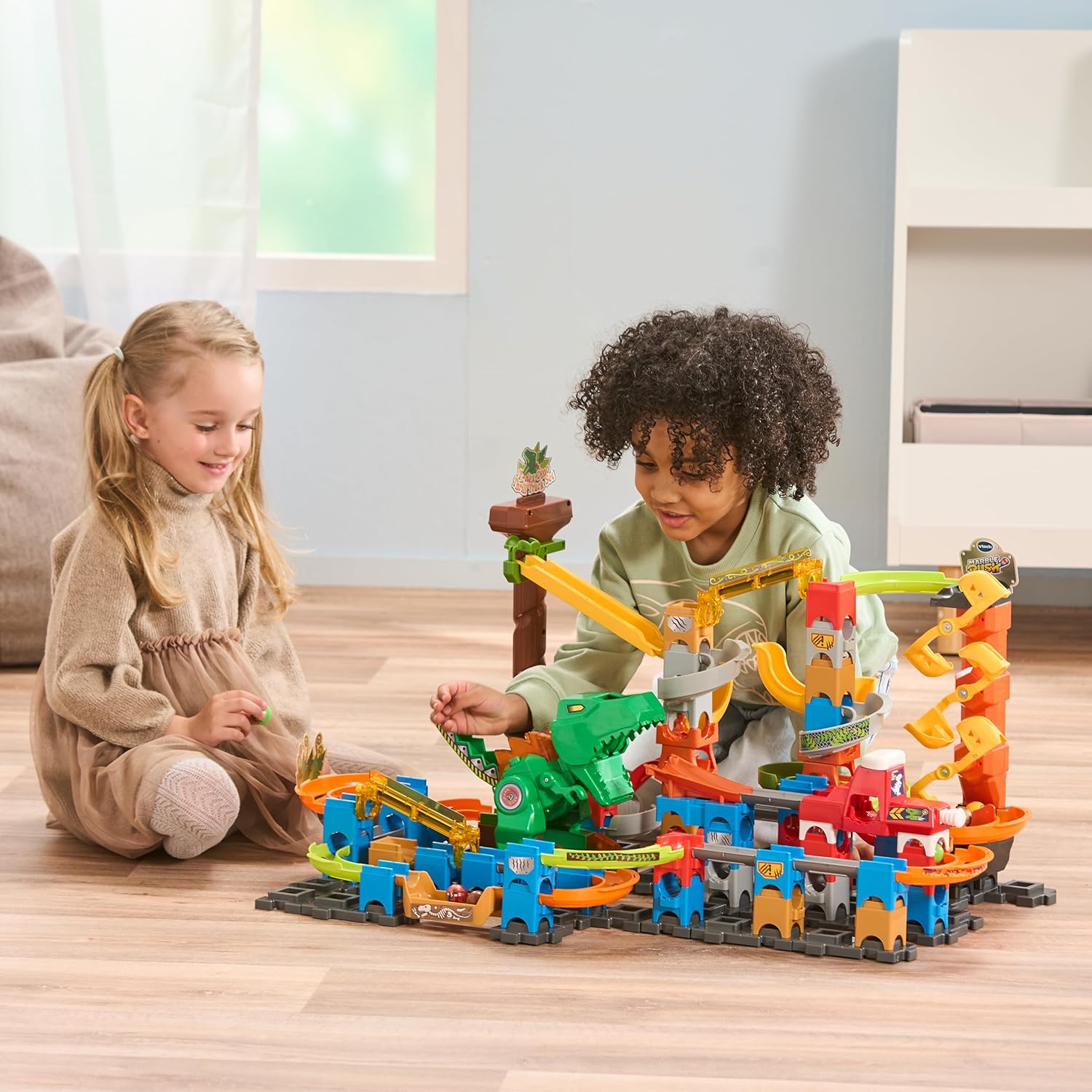 Set educativ Vtech Marble Rush Aventuri cu Dinozauri XL400 E, 109