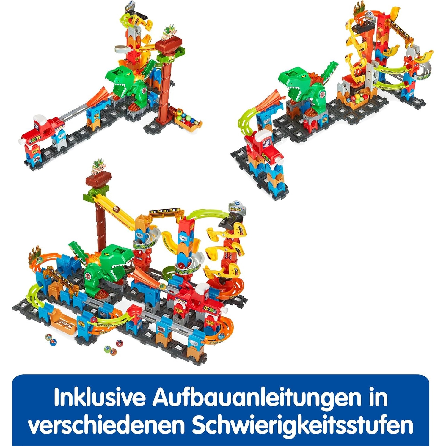 Set educativ Vtech Marble Rush Aventuri cu Dinozauri XL400 E, 109