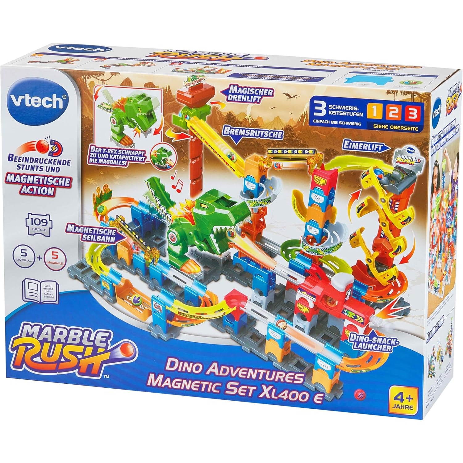 marble　ツーピースセット Set educativ Vtech Marble Rush Aventuri cu Dinozauri XL400 E, 109