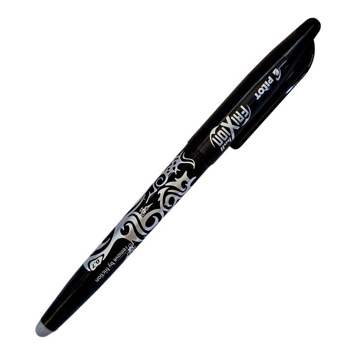 Химикалка Pilot Frixion 0.7, изтриваема, черно мастило