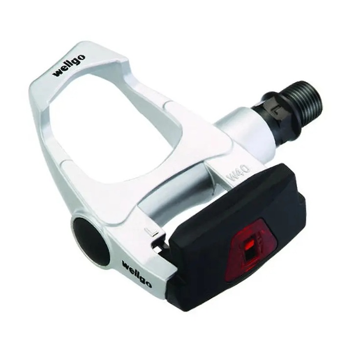 Pedale bicicleta WELLGO W40, aluminiu, 2 caracteristici reprezentative, culoare: argintie