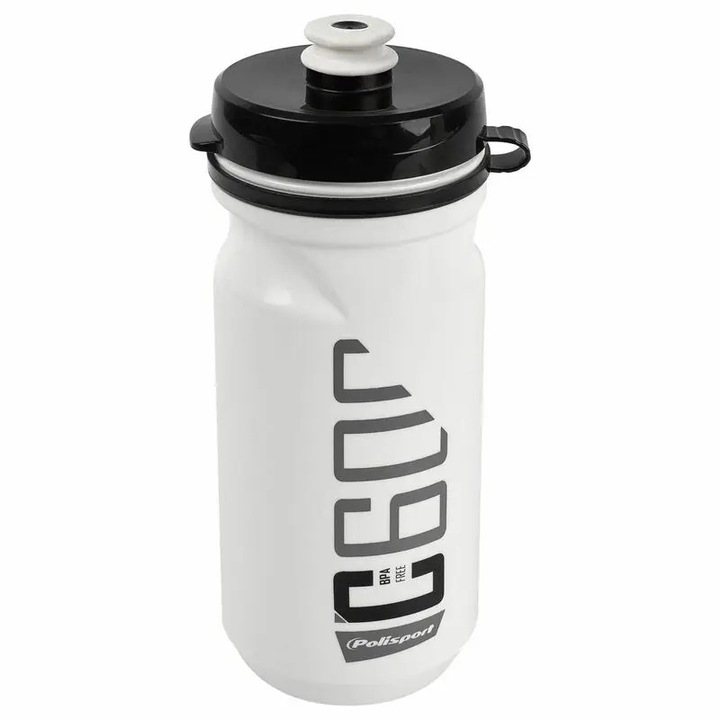 POLISPORT Vizespalack C600 Fehér/Fekete, 600 ml, lecsatolható kupakkal MBHR_1100480