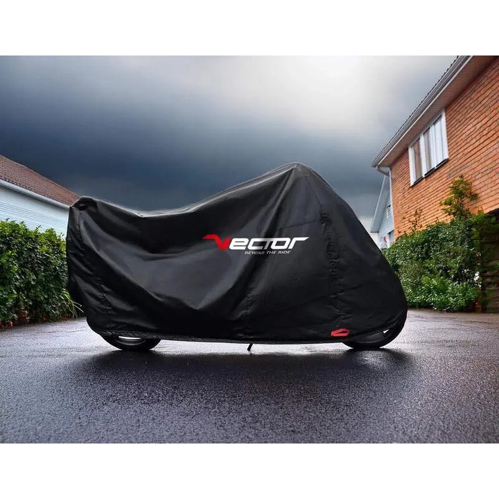 VECTOR H2O beltéri/kültéri védőburkolat motorkerékpárhoz/robogóhoz - fekete - XL MBHR_1130177004