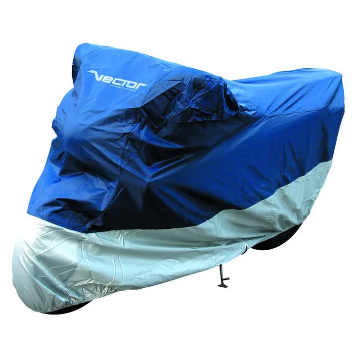VECTOR Beltéri/Kültéri Védőhuzat Motorkerékpárhoz/Robogóhoz - Kék/Ezüst - S MBHR_1130176001