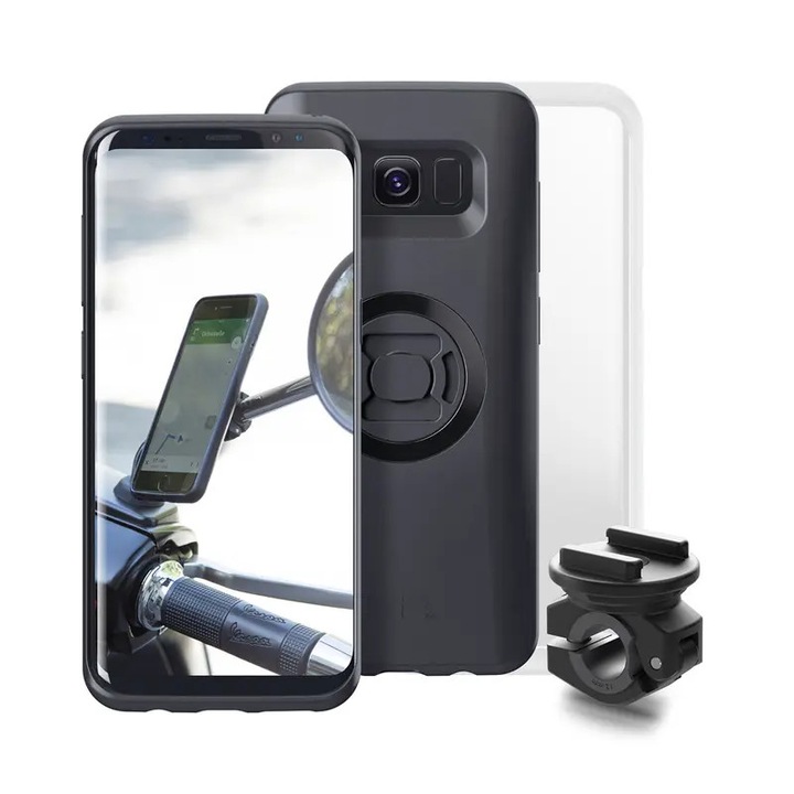 SP-CONNECT Moto Bundle rögzítve a tükörre Samsung S8-hoz MBHR_1055945