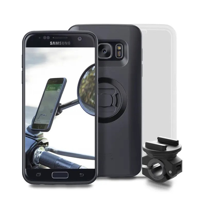 SP-CONNECT Moto Bundle rögzítve a tükörre Samsung S7-hez MBHR_1055943