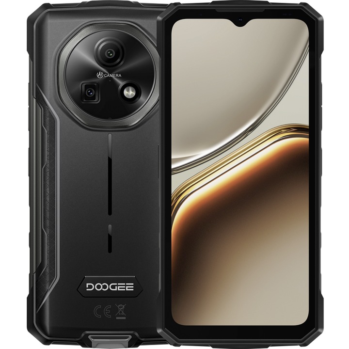 Мобилен телефон Doogee Fire 7, 5G, Dual SIM, Dimensity 6300, 6.6-инчов IPS 90Hz, 256GB, NFC, 13000mAh, IP68/IP69K, Android 15, Сив