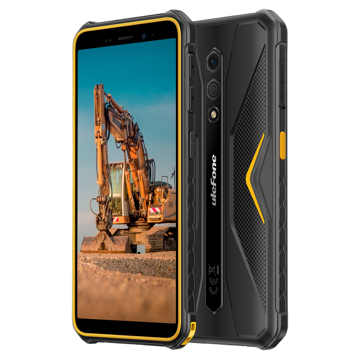 Telefon mobil Ulefone Armor X12, Dual SIM, 4G, 5.45-inch IPS, Quad-Core, 3GB RAM, 32GB, NFC, 4860mAh, IP69/IP69K, Android 13 Go, Orange