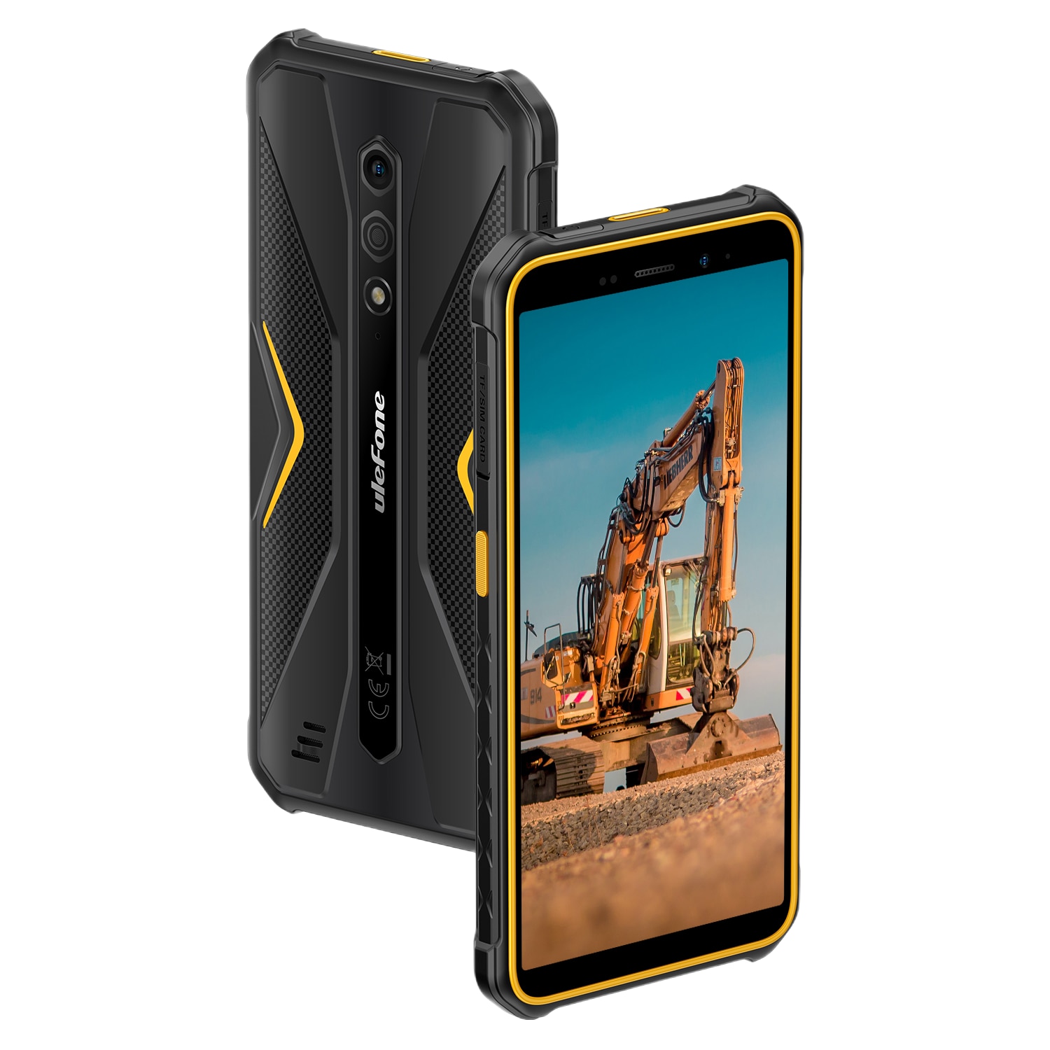 Telefon mobil Ulefone Armor X12, Dual SIM, 4G, 5.45-inch IPS, Quad-Core, 3GB RAM, 32GB, NFC, 4860mAh, IP69/IP69K, Android 13 Go, Orange