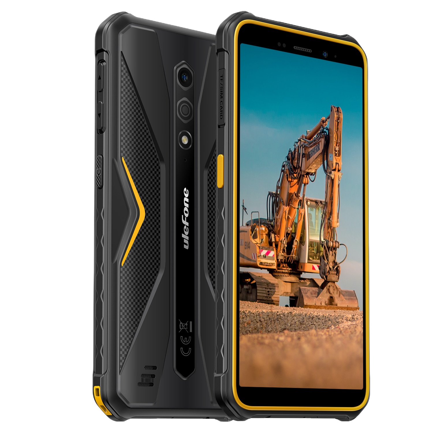Telefon mobil Ulefone Armor X12, Dual SIM, 4G, 5.45-inch IPS, Quad-Core, 3GB RAM, 32GB, NFC, 4860mAh, IP69/IP69K, Android 13 Go, Orange