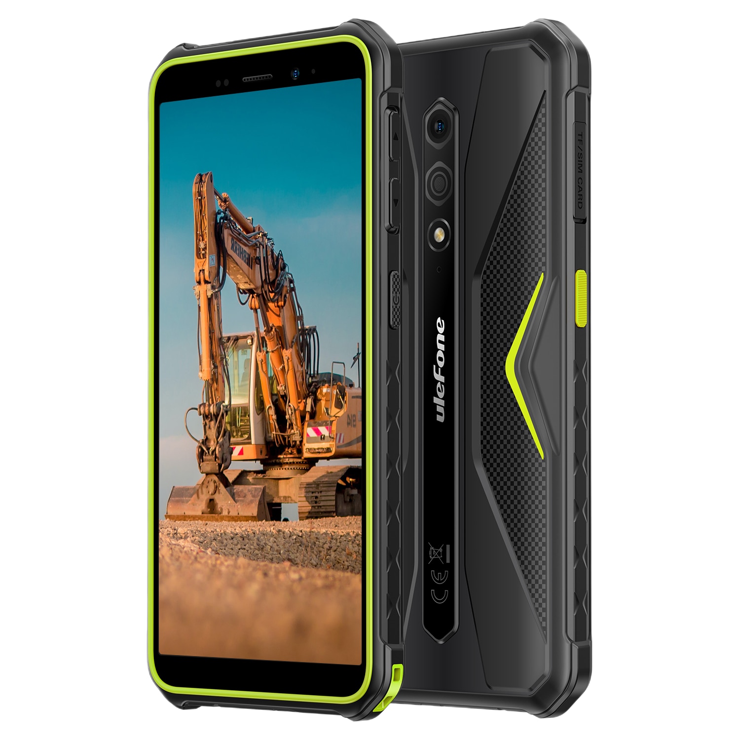 Telefon mobil Ulefone Armor X12, Dual SIM, 4G, 5.45-inch IPS, Quad-Core, 3GB RAM, 32GB, NFC, 4860mAh, IP69/IP69K, Android 13 Go, Green