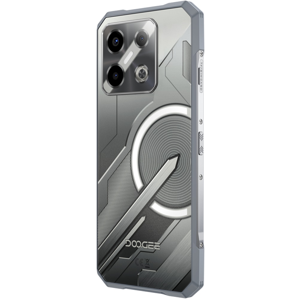 Telefon mobil Doogee Blade GT Pro, 5G, Dual SIM, Octa-Core Dimensity 7020, 12GB RAM / 512GB, 6.72' 120Hz IPS, RGB Light Cyber, NFC, IP68/IP69K, Android 14, Silver