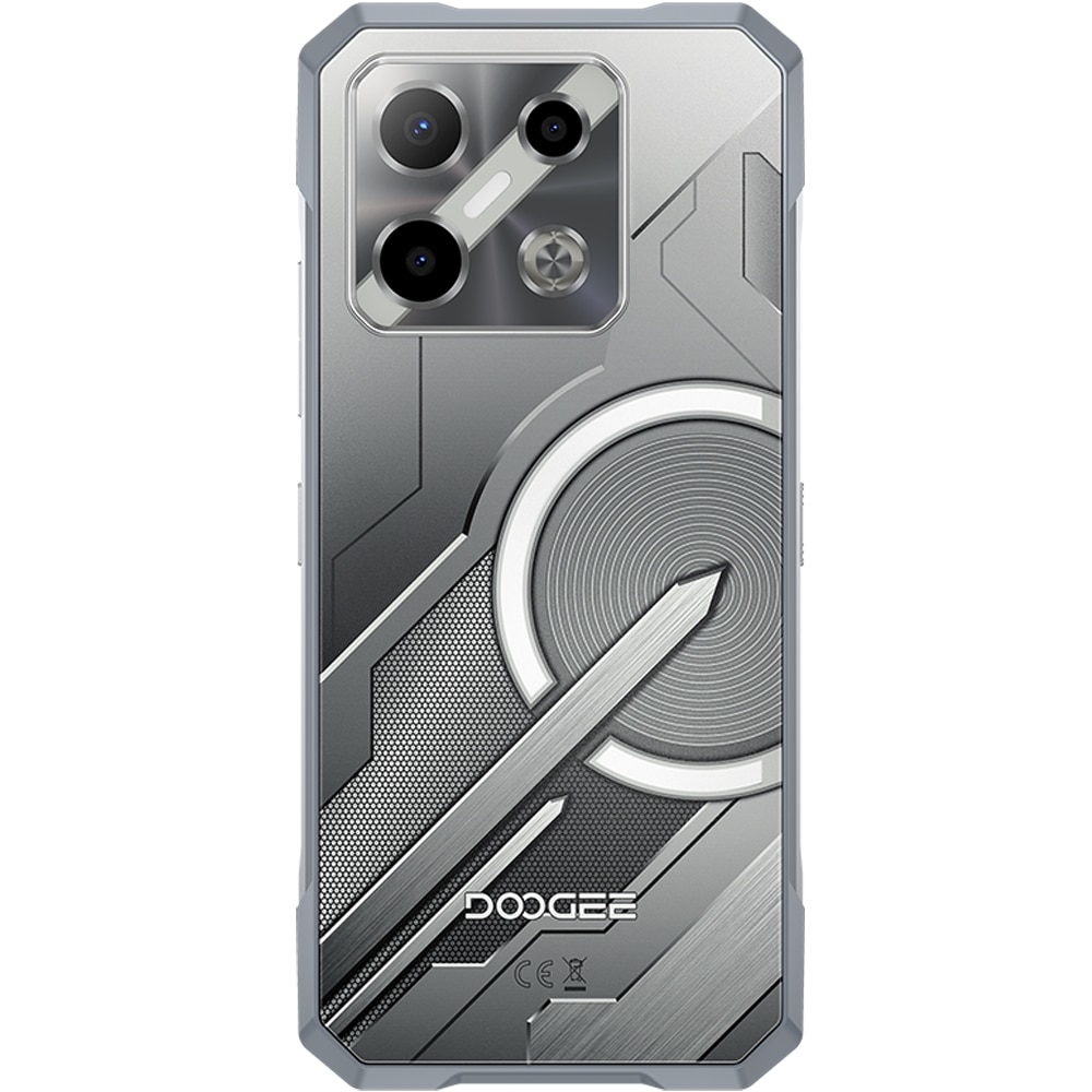 Telefon mobil Doogee Blade GT Pro, 5G, Dual SIM, Octa-Core Dimensity 7020, 12GB RAM / 512GB, 6.72' 120Hz IPS, RGB Light Cyber, NFC, IP68/IP69K, Android 14, Silver