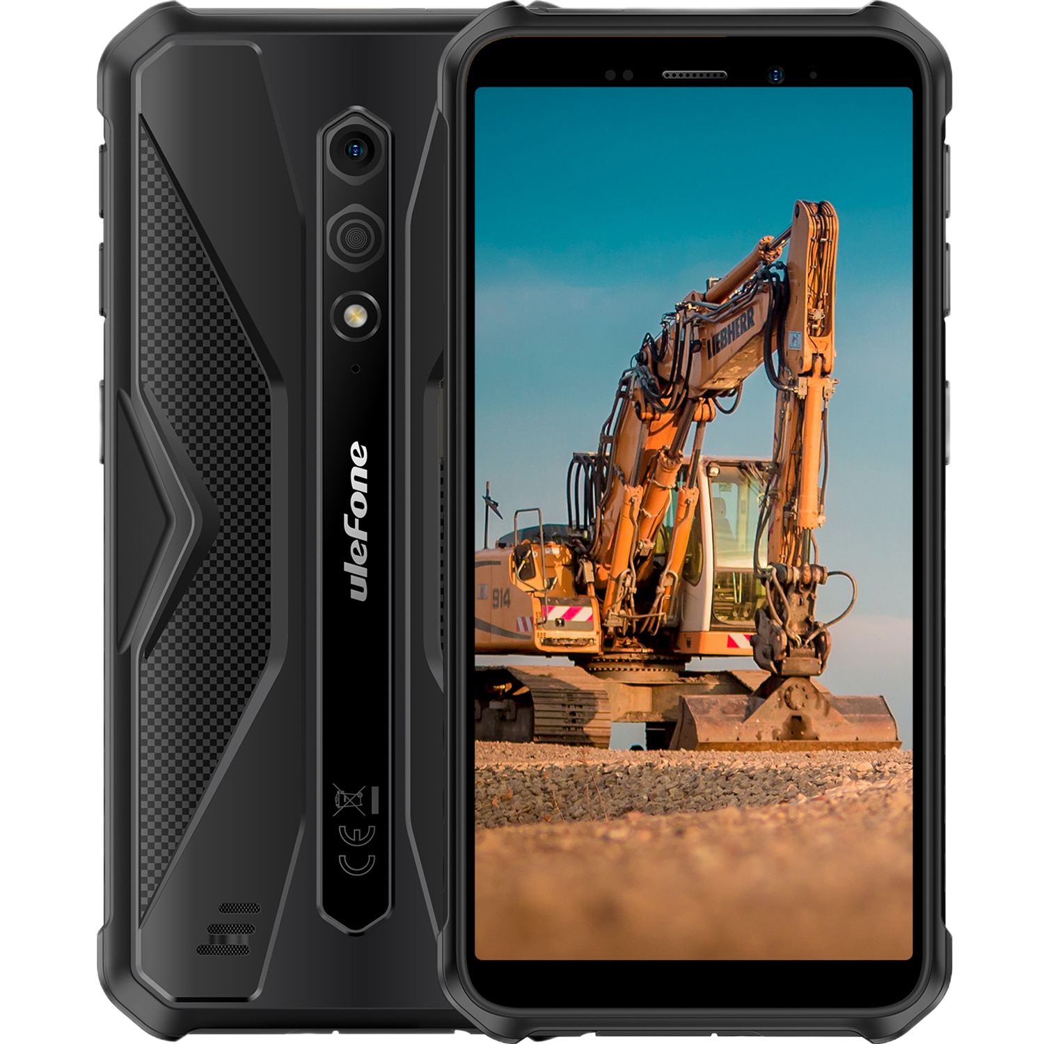 Telefon mobil Ulefone Armor X12, Dual SIM, 4G, 5.45-inch IPS, Quad-Core, 3GB RAM, 32GB, NFC, 4860mAh, IP69/IP69K, Android 13 Go