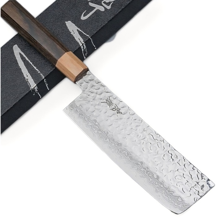 Cuțit de bucătărie japonez lucrat manual, Nakiri, Yasuda Hamono