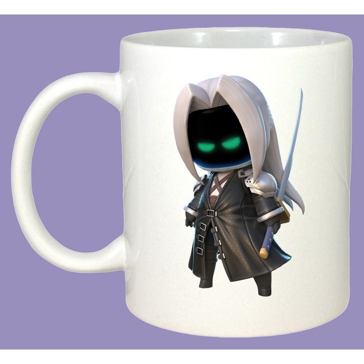 Cana Astro Bot personaje joc aventura spatiala, Sarbatori, Cadou, Cri-Flo, Culoare Alb, 330 ml