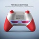 GameSir Super Nova мултиплатформен контролер, Bluetooth/USB-C/безжичен, за PC/Switch 2/Switch/iOS/Android, Червенобял