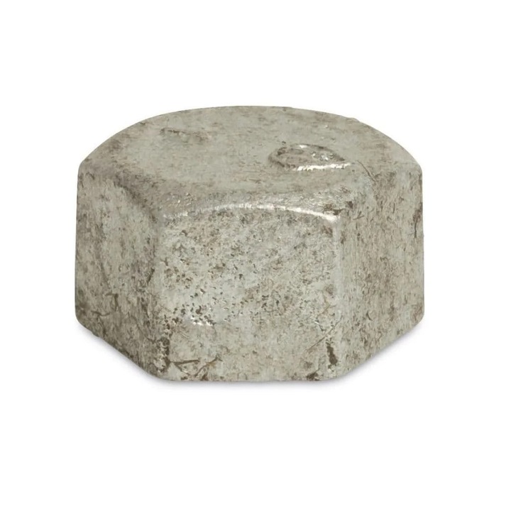Capac Filetat din Fonta Maleabila Hexagonal 1/2 Inch