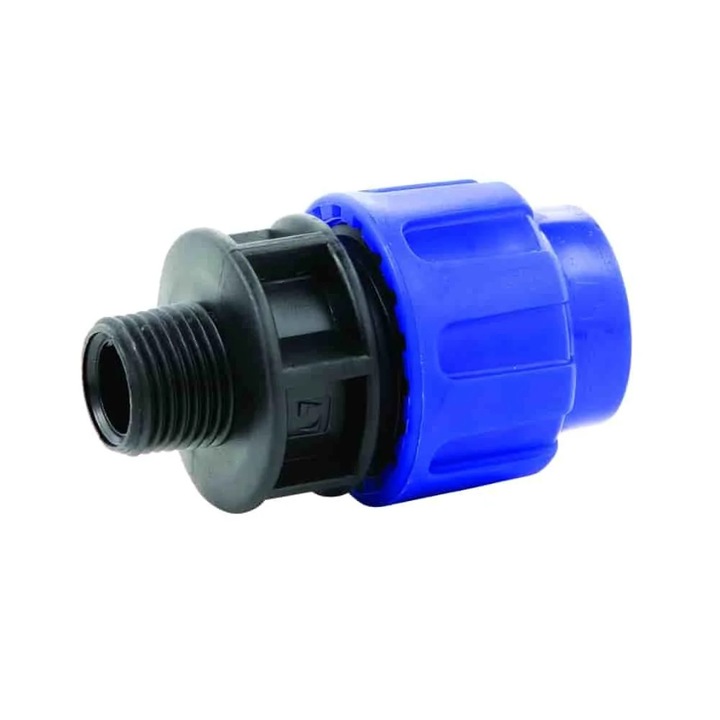 Fiting Cuplaj Compresie Polipropilena 20mm 1/2 inch AG PN10