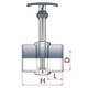 Robinet Glisare PVC Diametru 50mm pentru Iazuri