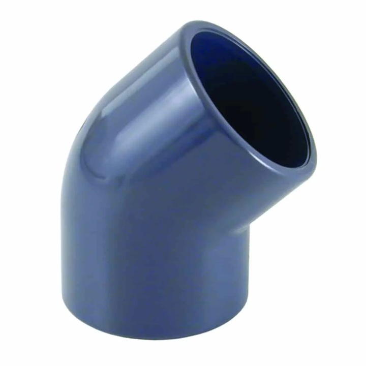 Cot 45° PVC-U Mufa 20 mm PN16