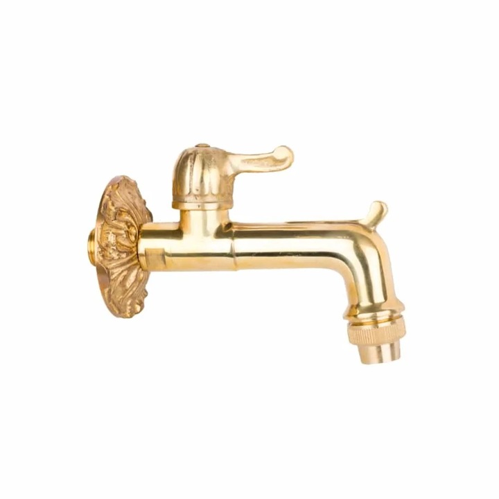 Robinet de gradina 1/2 inch Stil Nostalgic din Alama Polisata
