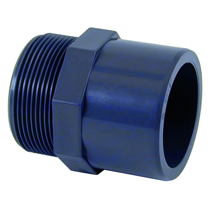 Mufa de tranzitie PVC 40-32mm x 1 1/4 inch, PN10
