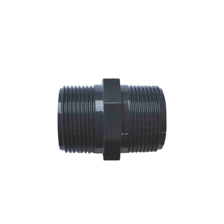 Niplu Dublu PVC-U AG x AG 1 1/4 inch pentru Racord Tevi PVC