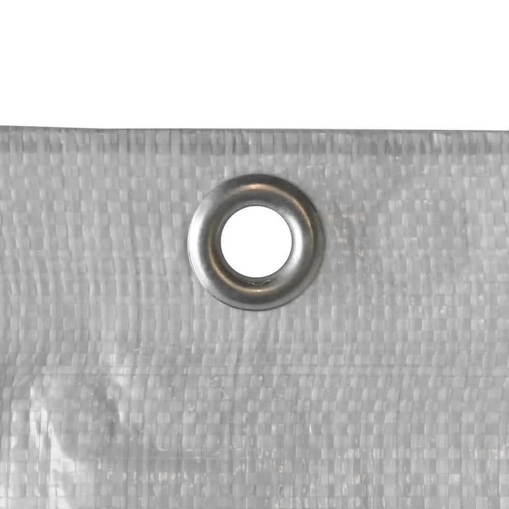 Prelata pentru Schela HDPE Alba cu Acoperire LDPE, 1.60 x 10 m, 150 g/m²