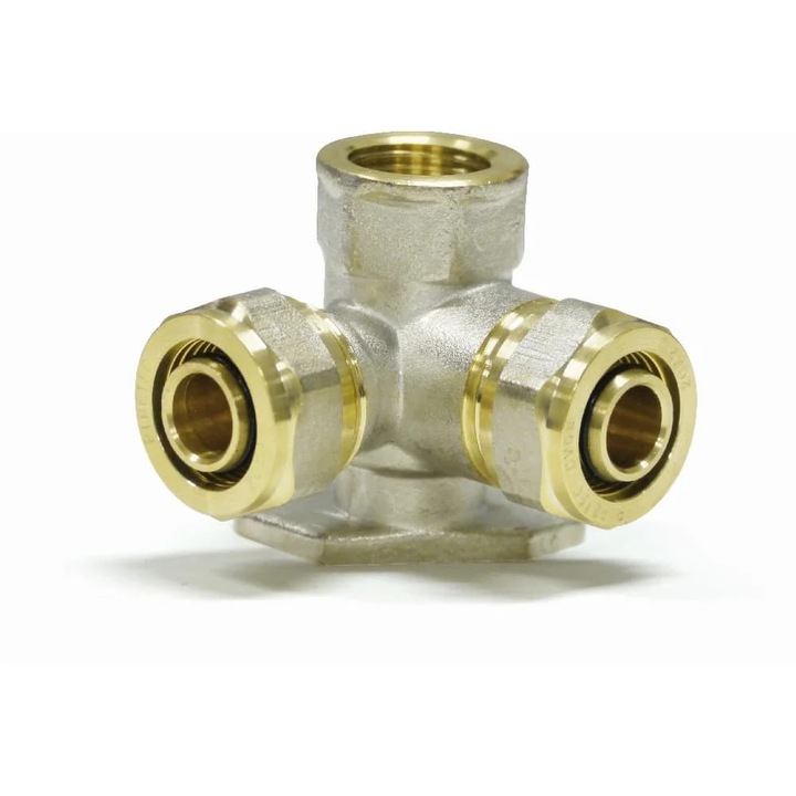 Fiting cu surub unghi de perete V-90° 16x2 - 1/2 IG - 16x2