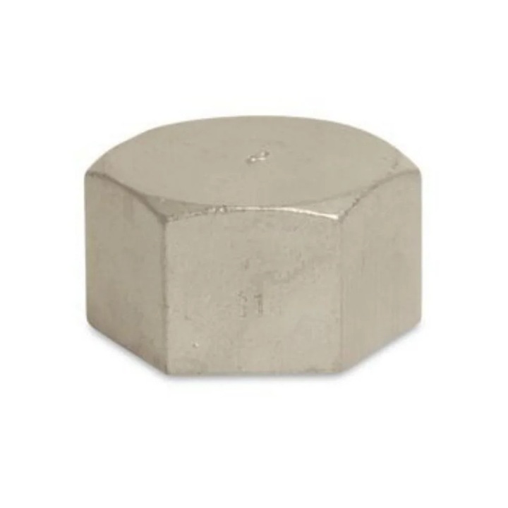 Capac filetat din otel inoxidabil 3/4 IG 10 bar