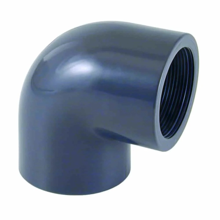 Cot PVC-U 90° 1/2 inch pentru lipire