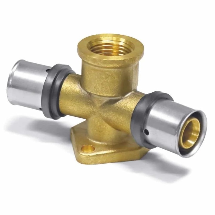 Fiting de presare col de perete dublu drept 16 x 2 - 1/2 IG - 16 x 2