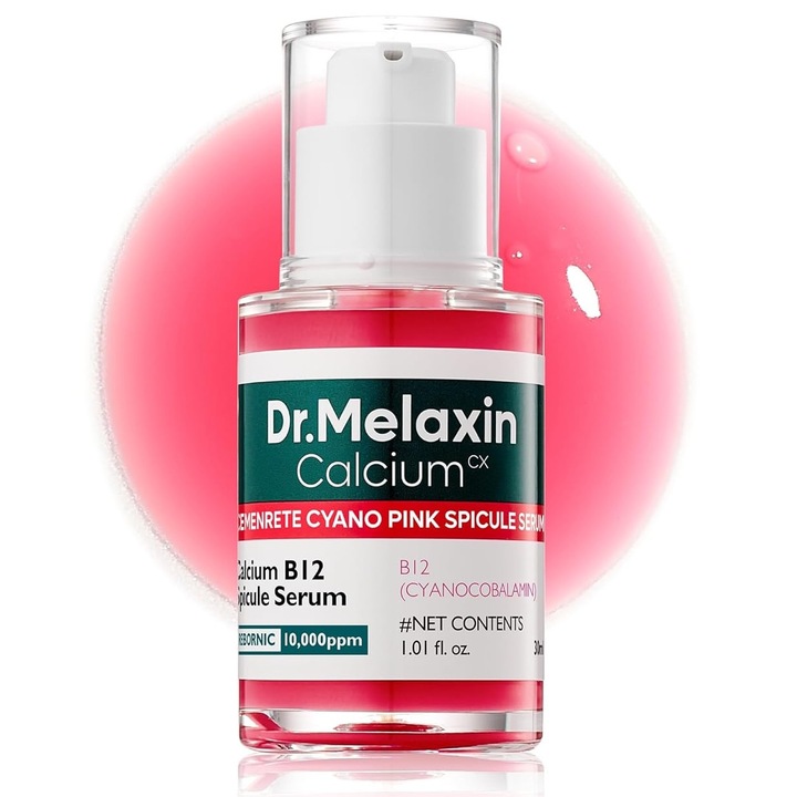 Serum Dr. MELAXIN Cyano Pink Spicule cu vitamina B12, 30ml