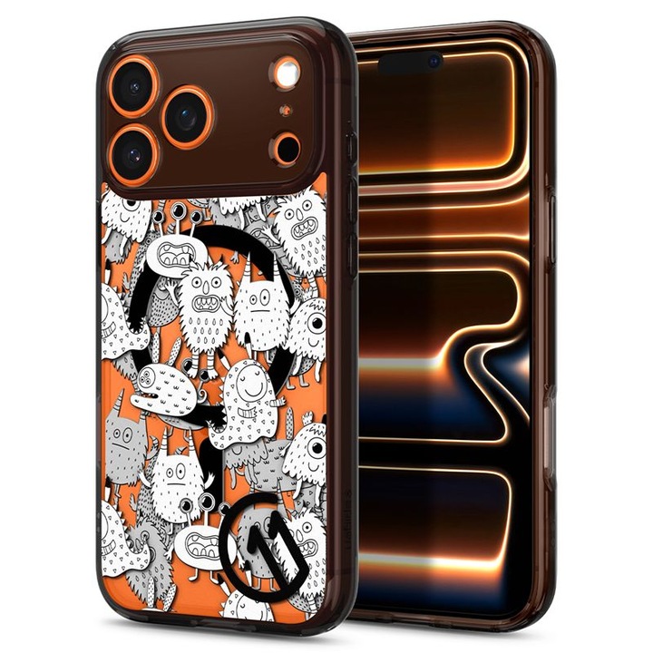 Калъф Spigen c11 Ultra Hybrid Inkverse с MagSafe, съвместим с iPhone 17 Pro, Graphics