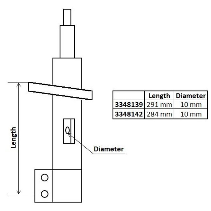Амортисьор Предна Ос 3348139 Citroën Berlingo Opel Combo Peugeot Partner/Rifter Toyota Proace City/Proace City Verso