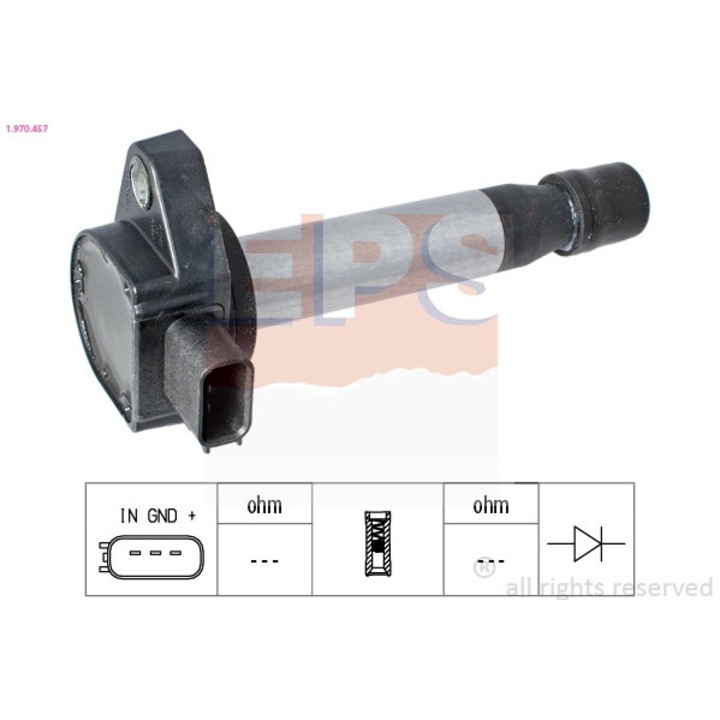 Gyújtótekercs 1.970.457 Honda Accord 6/Civic 7/Fr-5/Legend 4/Stream