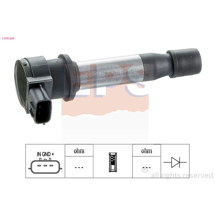 Gyújtótekercs 1.970.384 Fiat Barchetta/Bravo 1/Coupe/Punto/Stilo/Stilo Multi Lancia Delta 2/Lybra