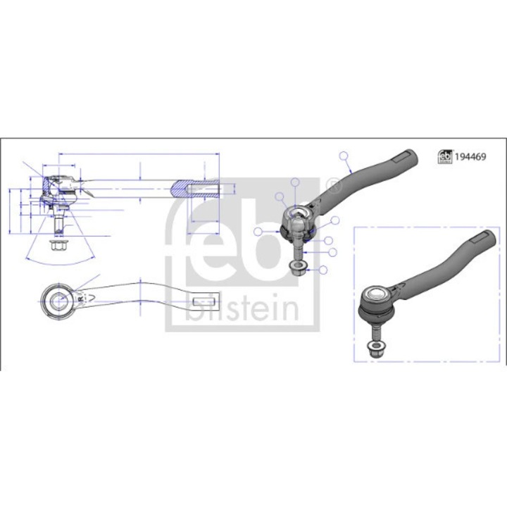 Cap De Bara Axa Fata Dreapta 194763 Nissan Leaf/Nv200/Nv200 / Evalia