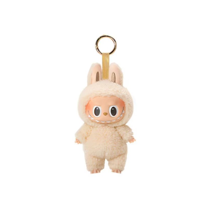 Jucarie de Plus, Micutul Monstru Pufos 17 cm, Alb Crem