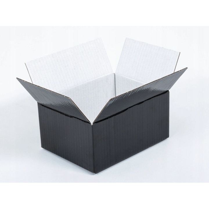 Cutie Din Carton, Neopak, Eleganta Si Rezistenta Pentru Ambalare Profesionala, Ideala Pentru E-commerce, Cadouri Si Produse Mici, Protectie Buna La Transport Si Depozitare, 20x15x10 cm, Negru