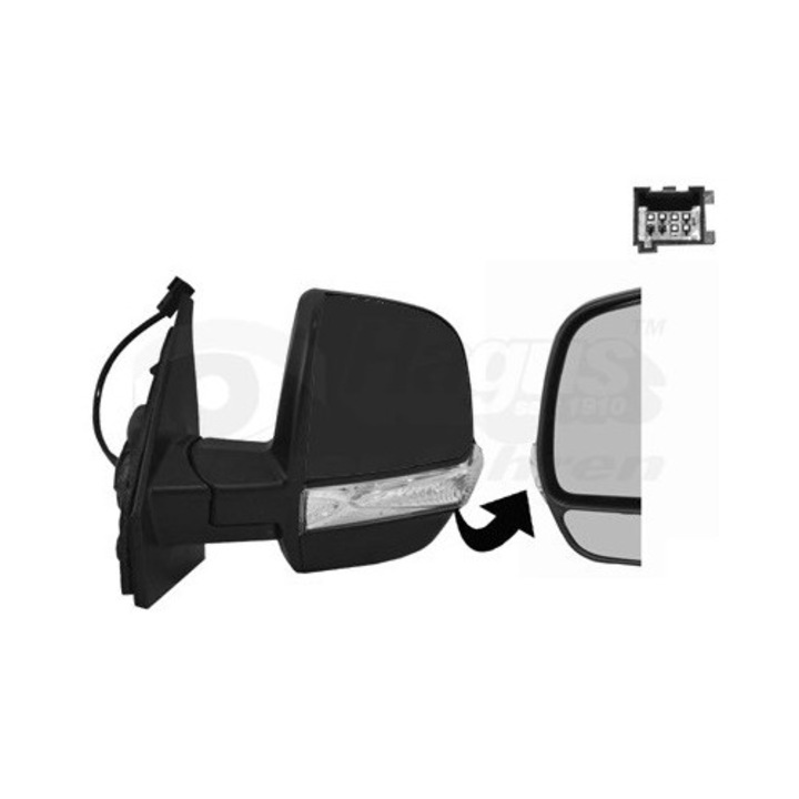 Ляво Външно Огледало 1638813 Fiat Doblo Opel Combo