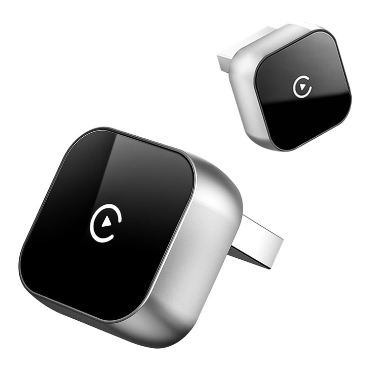 Vezeték nélküli Carplay és Android Auto adapter, azonnali hozzáférés az alkalmazásokhoz, térképekhez, hívásokhoz, zenéhez és üzenetekhez, gyors, automatikus újracsatlakozás 5 másodpercen belül - CUBELINK VYZIO®