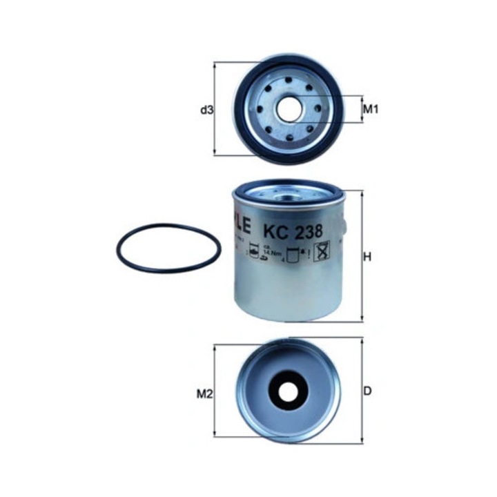 Üzemanyagszűrő Kc238D Chrysler Voyager / Voyager 2/Voyager 2 Dodge Dakota Jeep Cherokee/Grand Cherokee 1