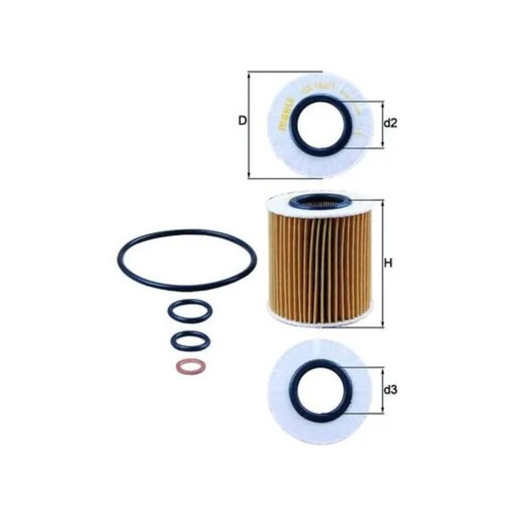 Olajszűrő Ox166/1D Bmw 1/3/5/X1/X3/Z4