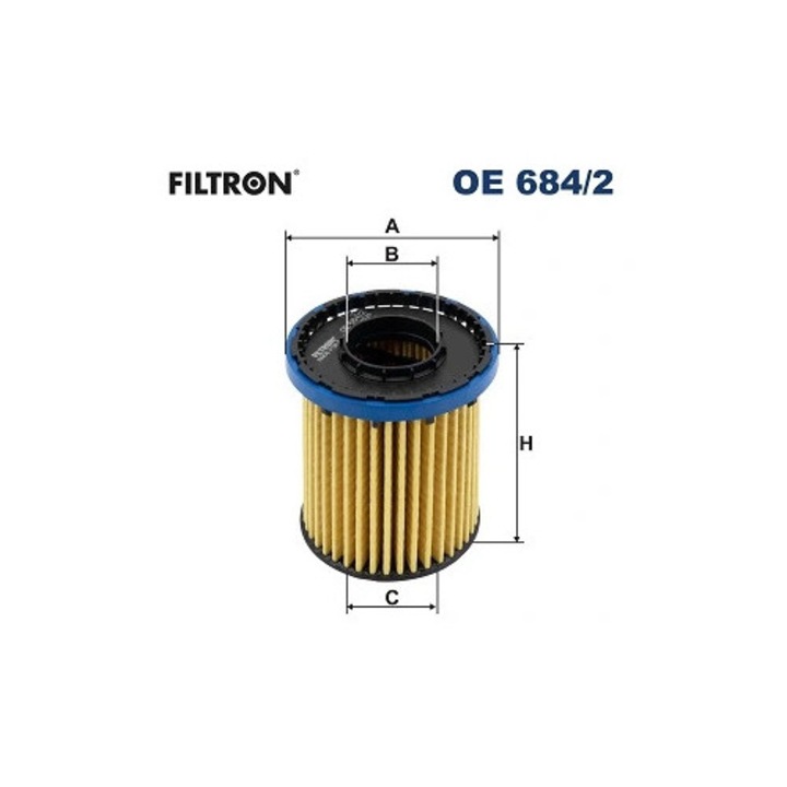 Olajszűrő Oe684/2 Opel Astra K/Insignia B/Insignia B Grand Sport Vauxhall Astra Mk 7/Astra Mk Viicombi